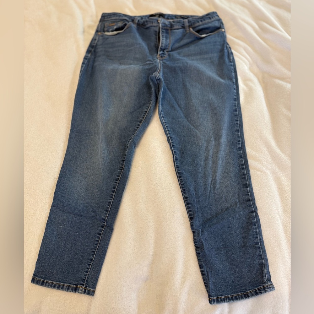 Nine West Grammercy Dark Blue Skinny Ankle Jeans